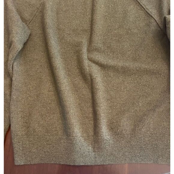 Banana Republic Mens Italian Merino Wool Fine Knit Sweater Sz XL Green Cozy Luxe - Picture 8 of 13